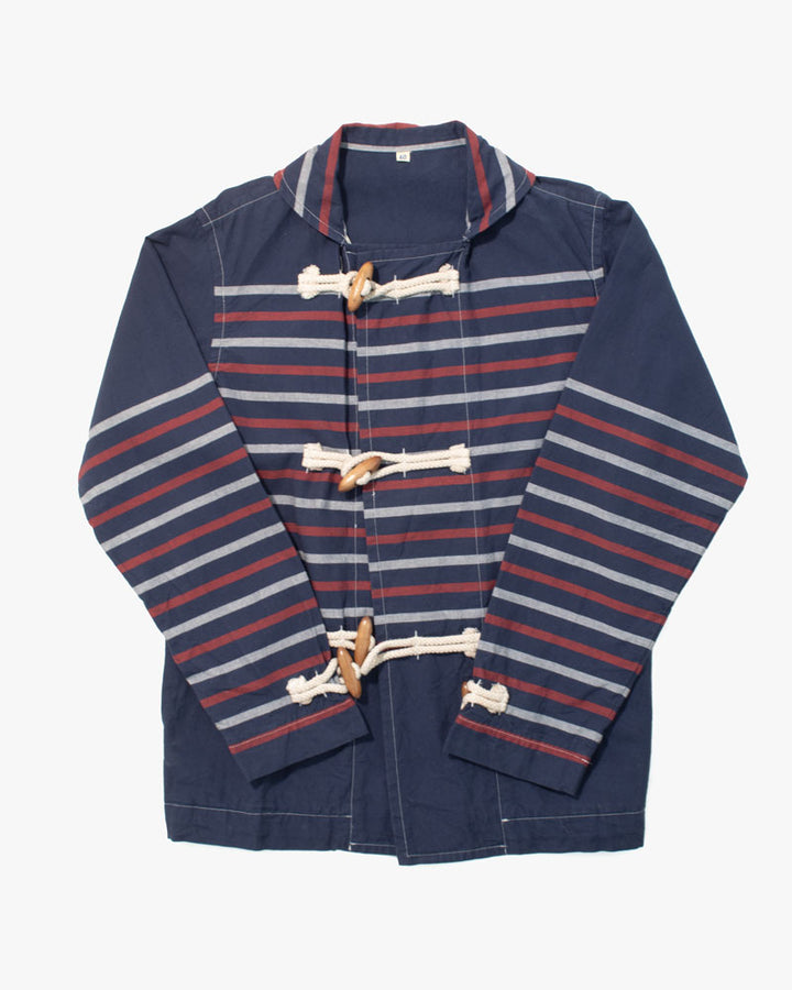 Japanese Repro Nautical Jacket, Navy with White and Red Striped - 40