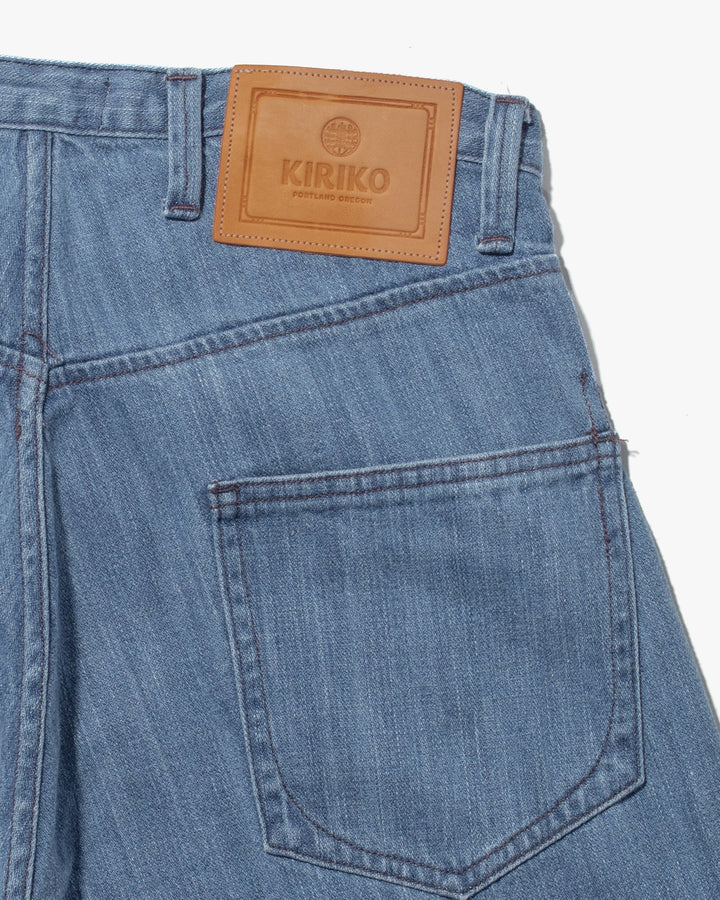 Kiriko Original Easy Fit Denim, US Made 11 oz. Lightweight Broken Twill - Bleach Wash