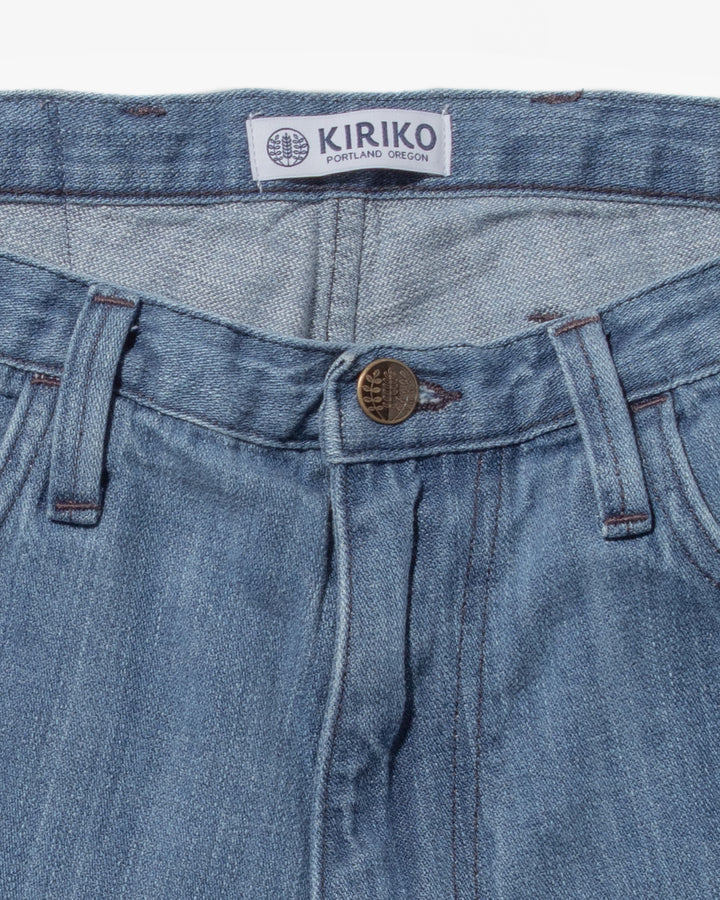 Kiriko Original Easy Fit Denim, US Made 11 oz. Lightweight Broken Twill - Bleach Wash