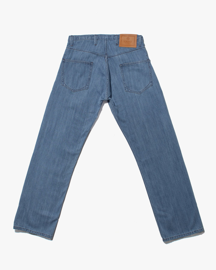 Kiriko Original Easy Fit Denim, US Made 11 oz. Lightweight Broken Twill - Bleach Wash