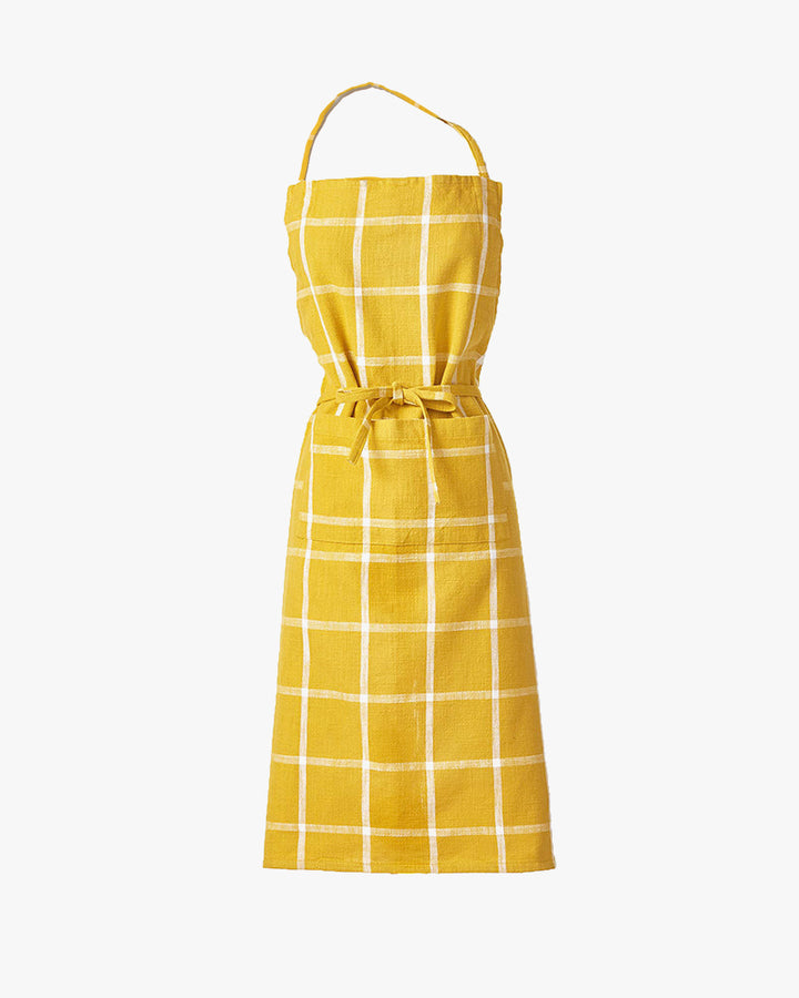 Tag, Classic Check Slub Apron, Honey
