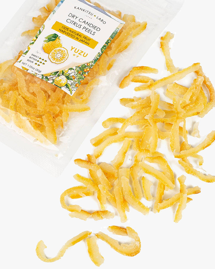 Kankitsu Labo, Dry Candied Japanese Citrus Peel, Yuzu