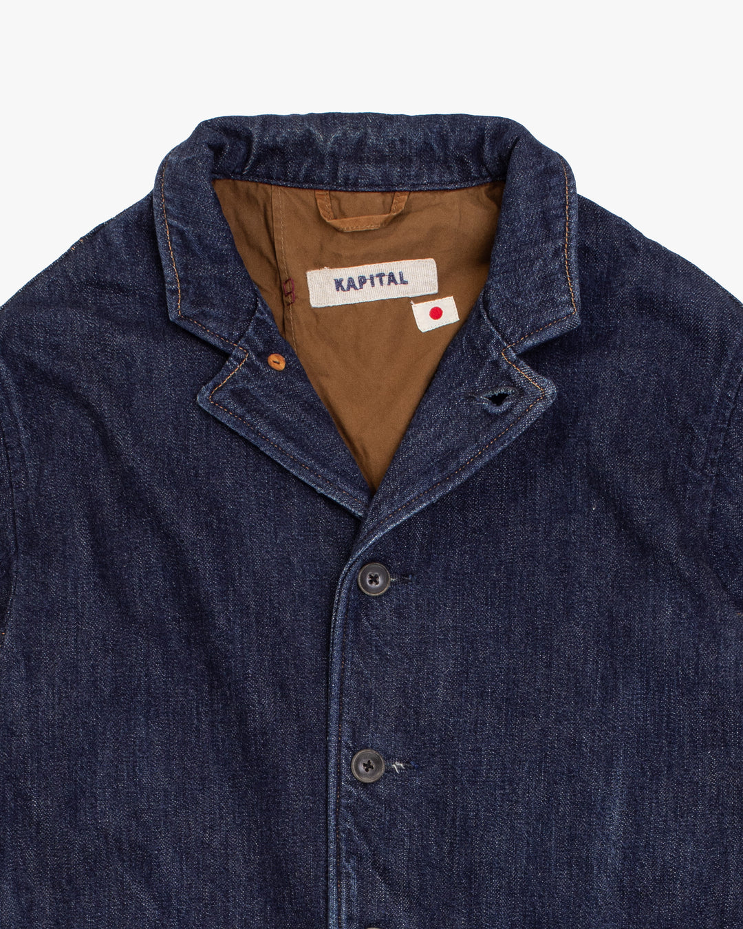 Japanese Repro Denim Jacket, M, Kapital, Dark Wash with Pointed Cuff Detail