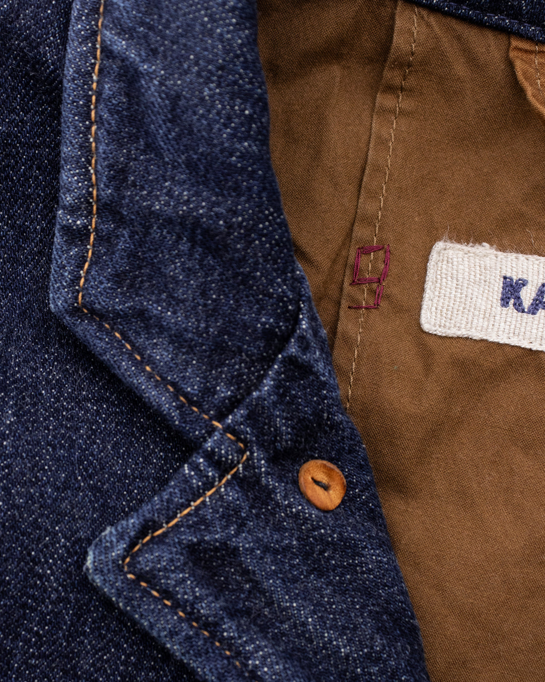 Japanese Repro Denim Jacket, M, Kapital, Dark Wash with Pointed Cuff Detail