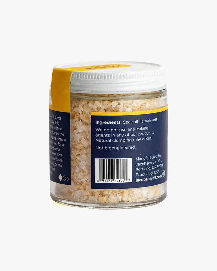 Jacobsen Salt, Lemon Zest Salt, Infused Sea Salt