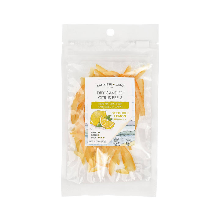 Kankitsu Labo, Dry Candied Japanese Citrus Peel, Setouchi Lemon