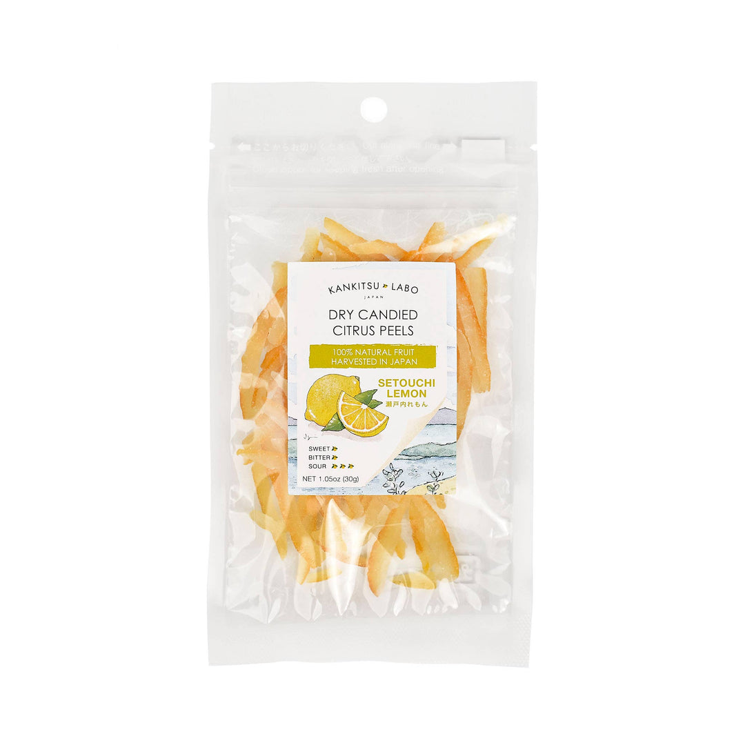 Kankitsu Labo, Dry Candied Japanese Citrus Peel, Setouchi Lemon