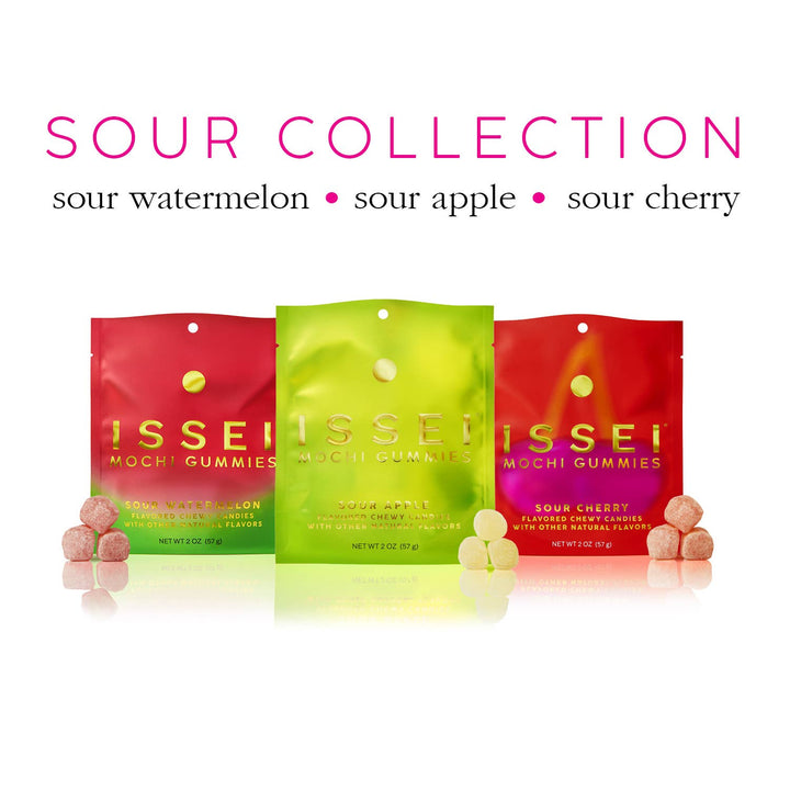 ISSEI Mochi Gummies, Sour Cherry SMALL (2oz)