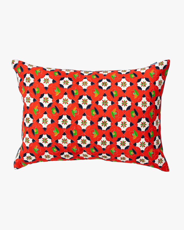 Kiriko Original Pillow, Red Ornamental