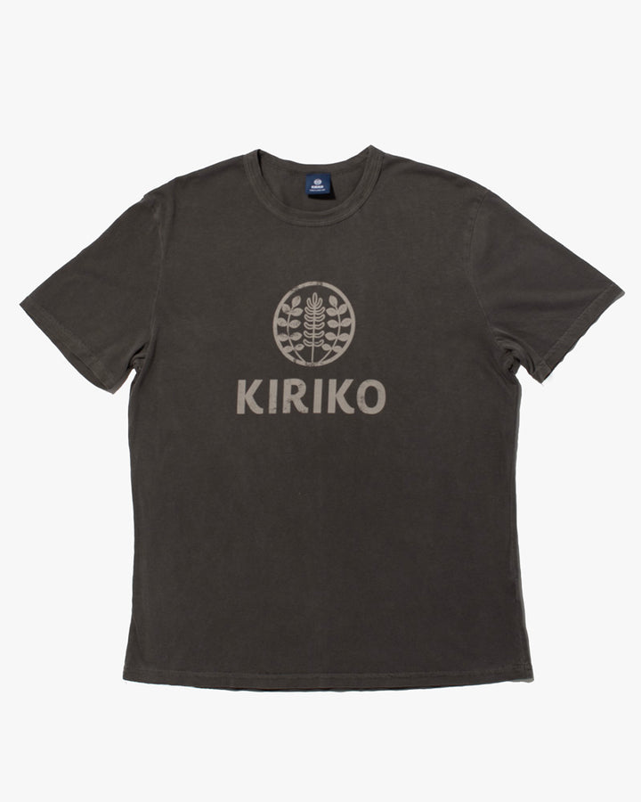 Kiriko Original Tee, 6oz Cotton, Printed Logo, Custom-Dyed, Gray