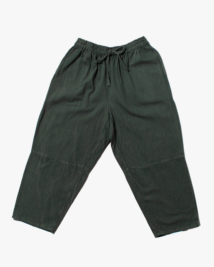 Wa-Modern Herringbone Drawstring Pants- Green