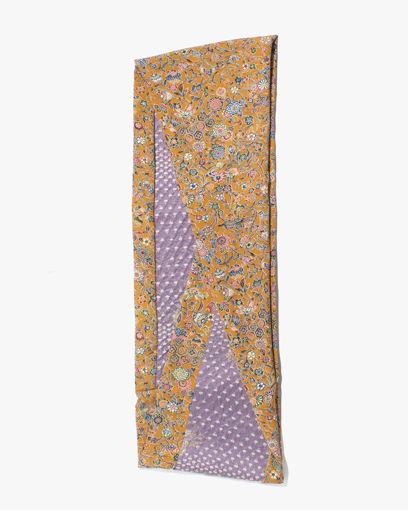 Kiriko Original Scarf, Infinity, Kimono, Kikkou and Kiku Sarasa with Lavender Shibori