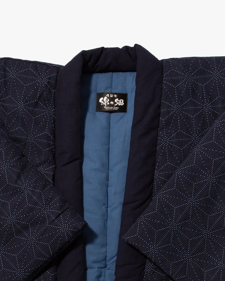Tok, Hanten, Navy with Asanoha Sashiko Style
