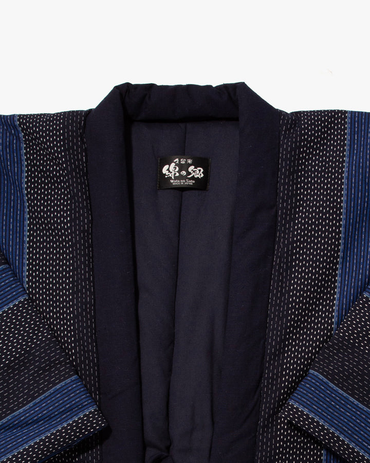 Tok, Hanten, Indigo and Navy Shima, Sashiko Style