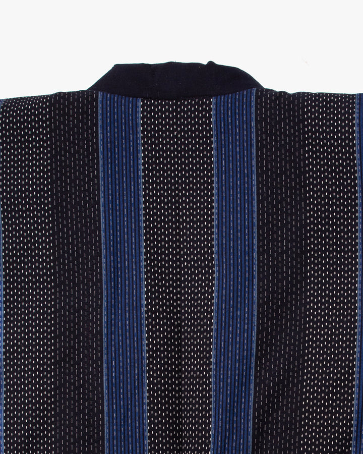 Tok, Hanten, Indigo and Navy Shima, Sashiko Style
