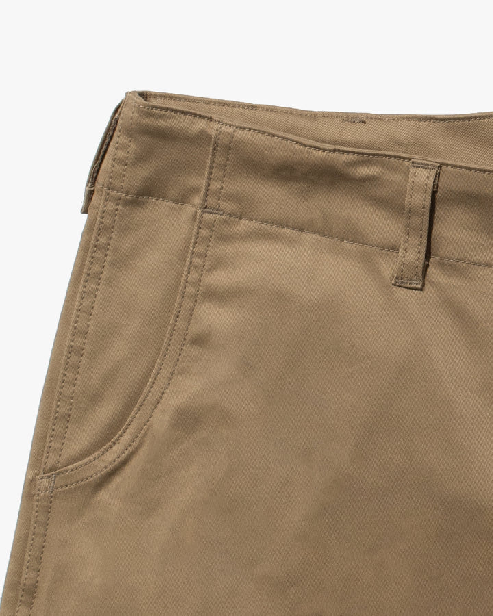 Kiriko Original Officer Trousers, 7.5 oz. Stretch Twill Chino - Khaki