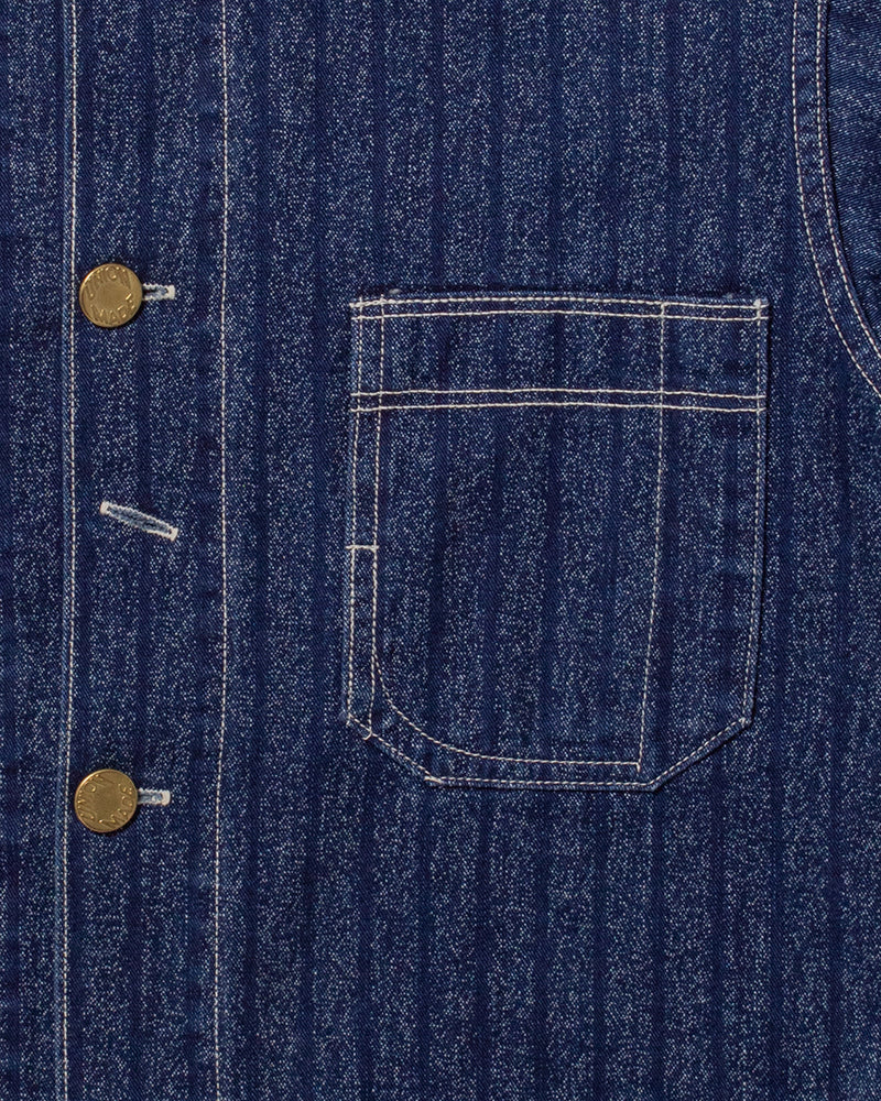 Japanese Repro Denim Coverall Chore Coat, Heller's Cafe Brand