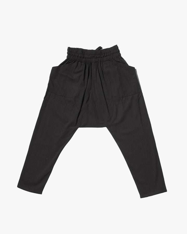 Wa-Modern Momohiki Drawstring Pants- Black