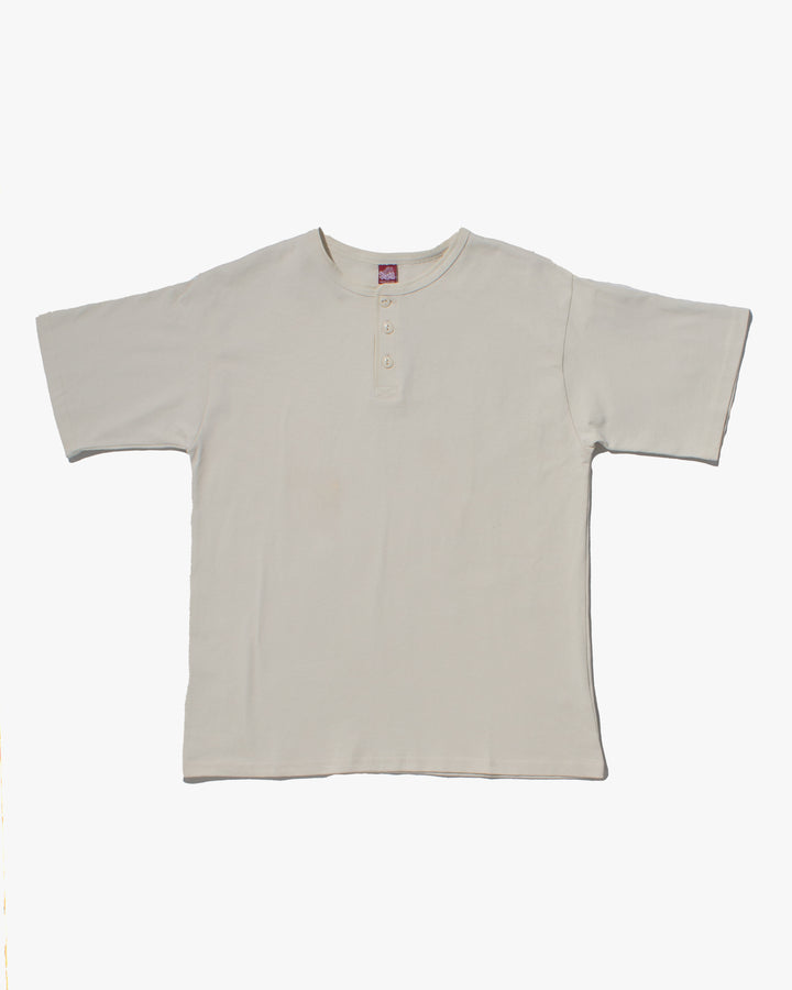 Wa-Modern Henley Tee White