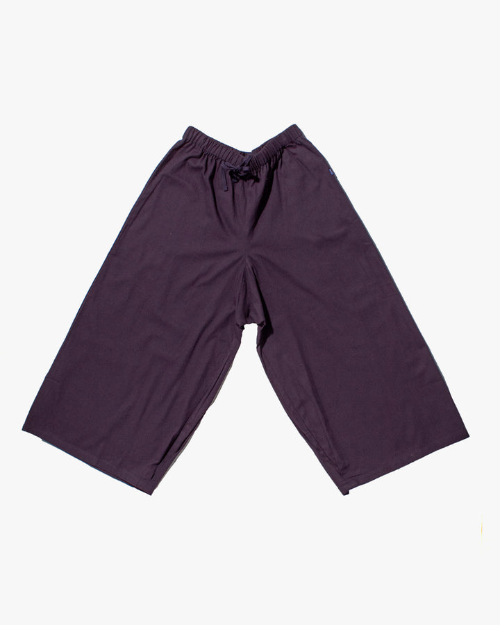 Wa-Modern Wide Pants, Dark Purple