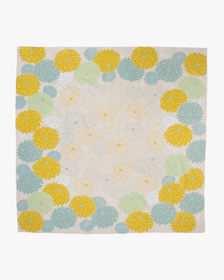 Modern Furoshiki, Musubi, Chrysanthemum by Adeline, 39.5 x 39.5