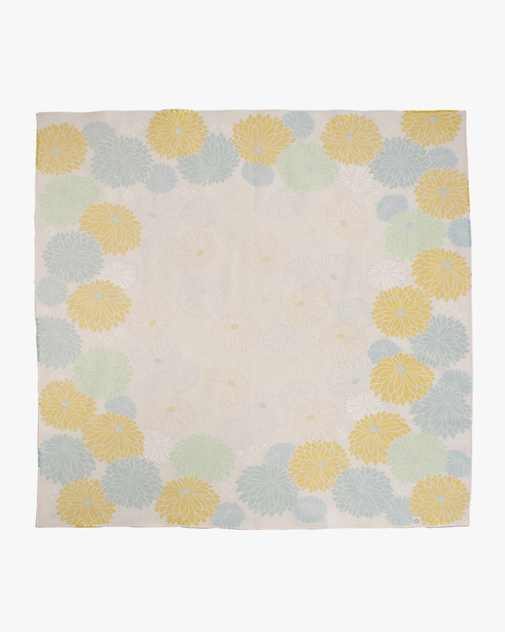 Modern Furoshiki, Musubi, Chrysanthemum by Adeline, 39.5 x 39.5
