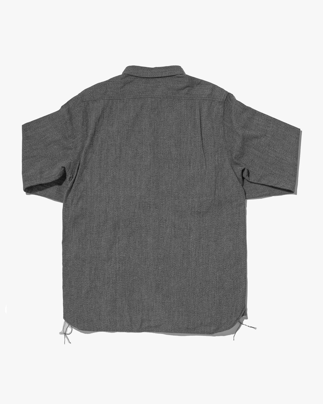 Japanese Selvedge Cotton Repro Work Shirt, Stevenson Overall Co. Brand, Long Sleeve Gray Texture - S