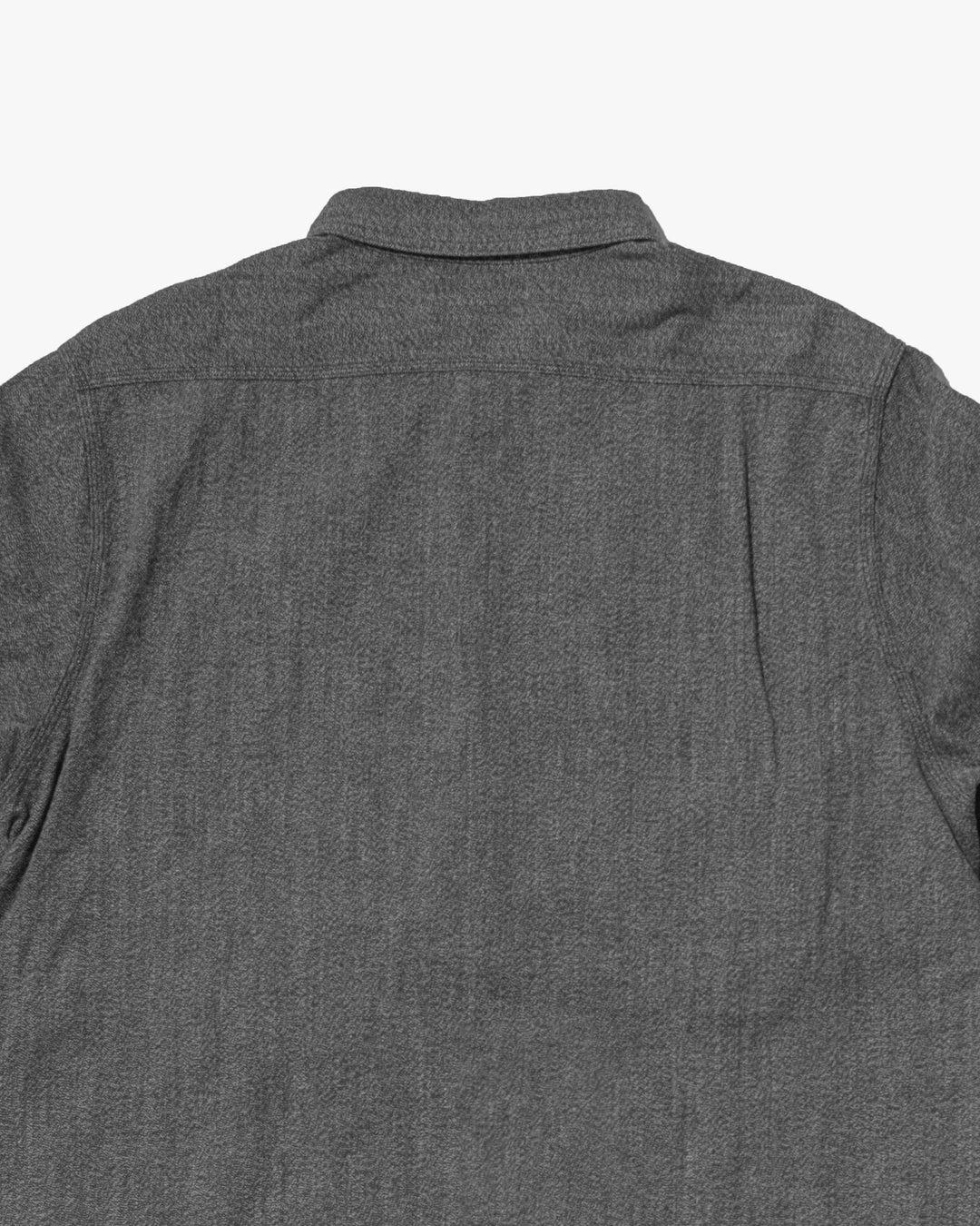 Japanese Selvedge Cotton Repro Work Shirt, Stevenson Overall Co. Brand, Long Sleeve Gray Texture - S