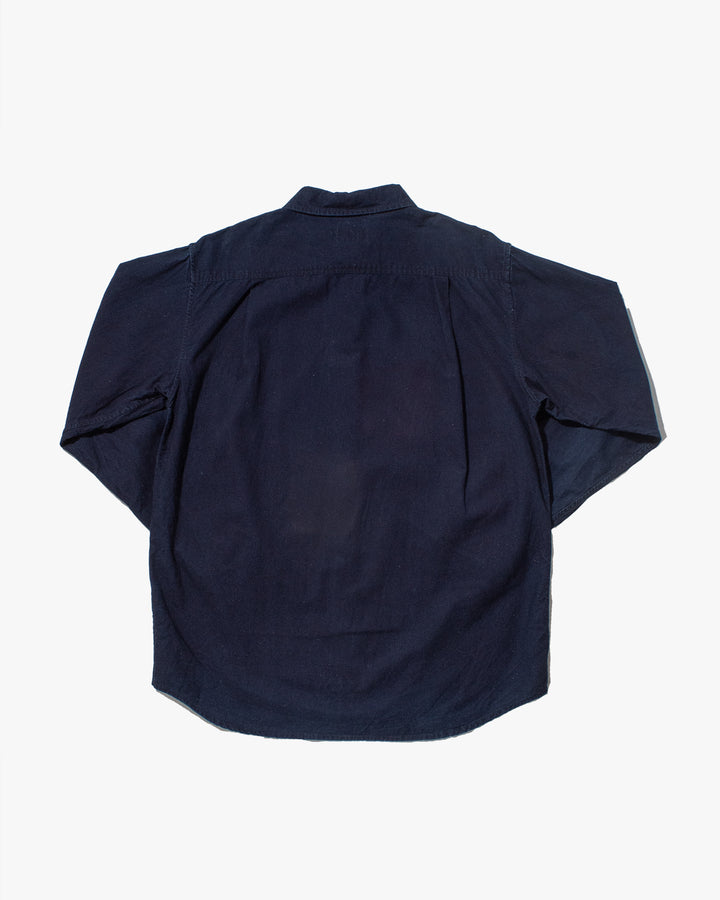 Japanese Repro, Indigo Button up Shirt, Gaijin Made Brand, Indigo with Dragon