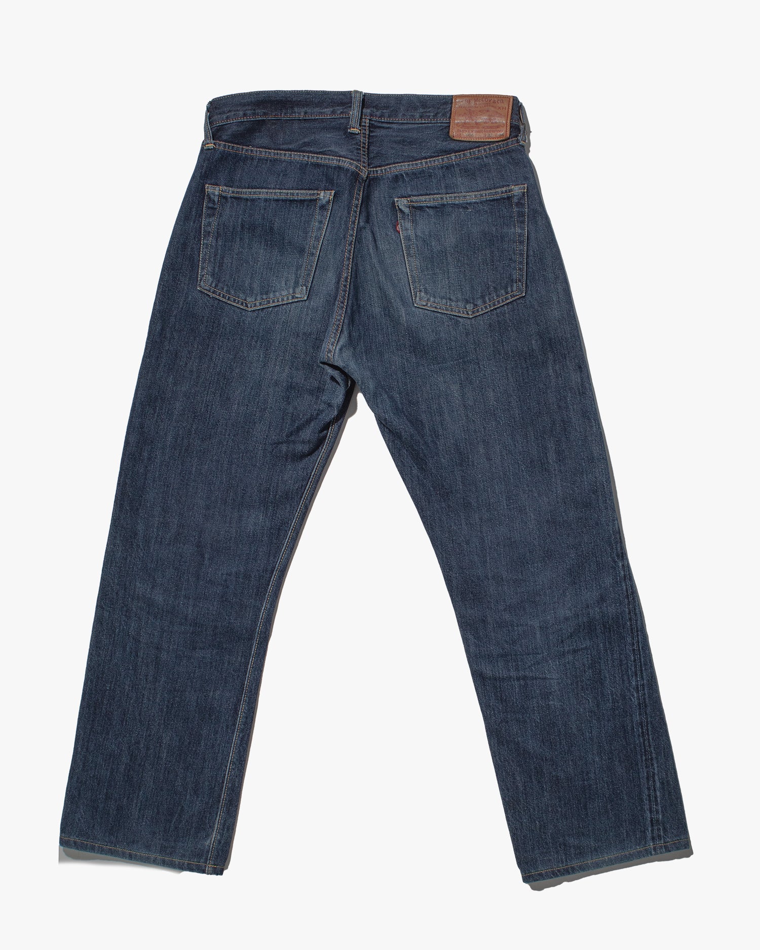 濃紺 JOE McCOY&CO ジョーマッコイ Lot904S ジーンズ デニム W32 ヴィンテージ リアルマッコイズ JOE McCOY＆CO ジョーマッコイ LOT904S W28 L36 ボタンフライ 裾上げ済み