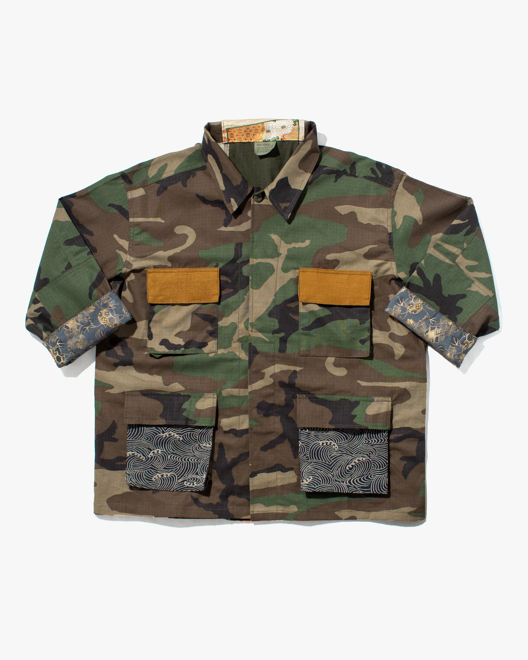 Kiriko Custom Military Jacket, Camo Patched, Yellow Pocket and Nami