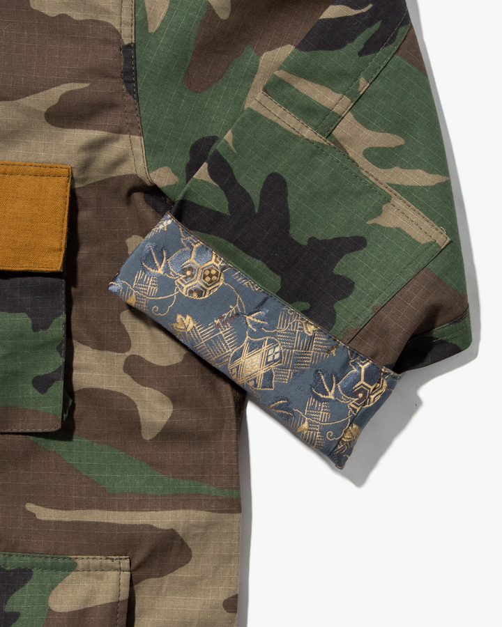 Kiriko Custom Military Jacket, Camo Patched, Yellow Pocket and Nami