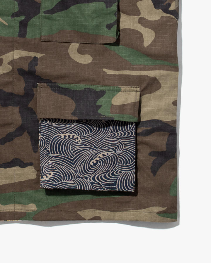 Kiriko Custom Military Jacket, Camo Patched, Yellow Pocket and Nami