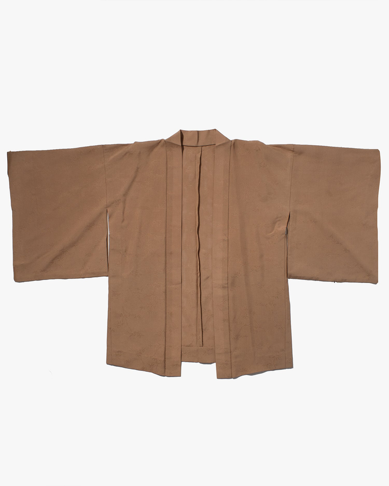 Vintage Haori Jacket, Light Brown with Lines – Kiriko Made
