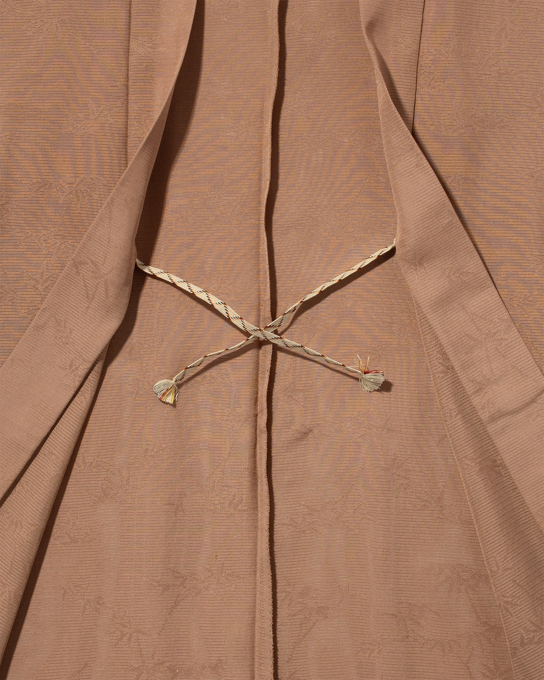 Vintage Haori Jacket, Light Brown with Lines