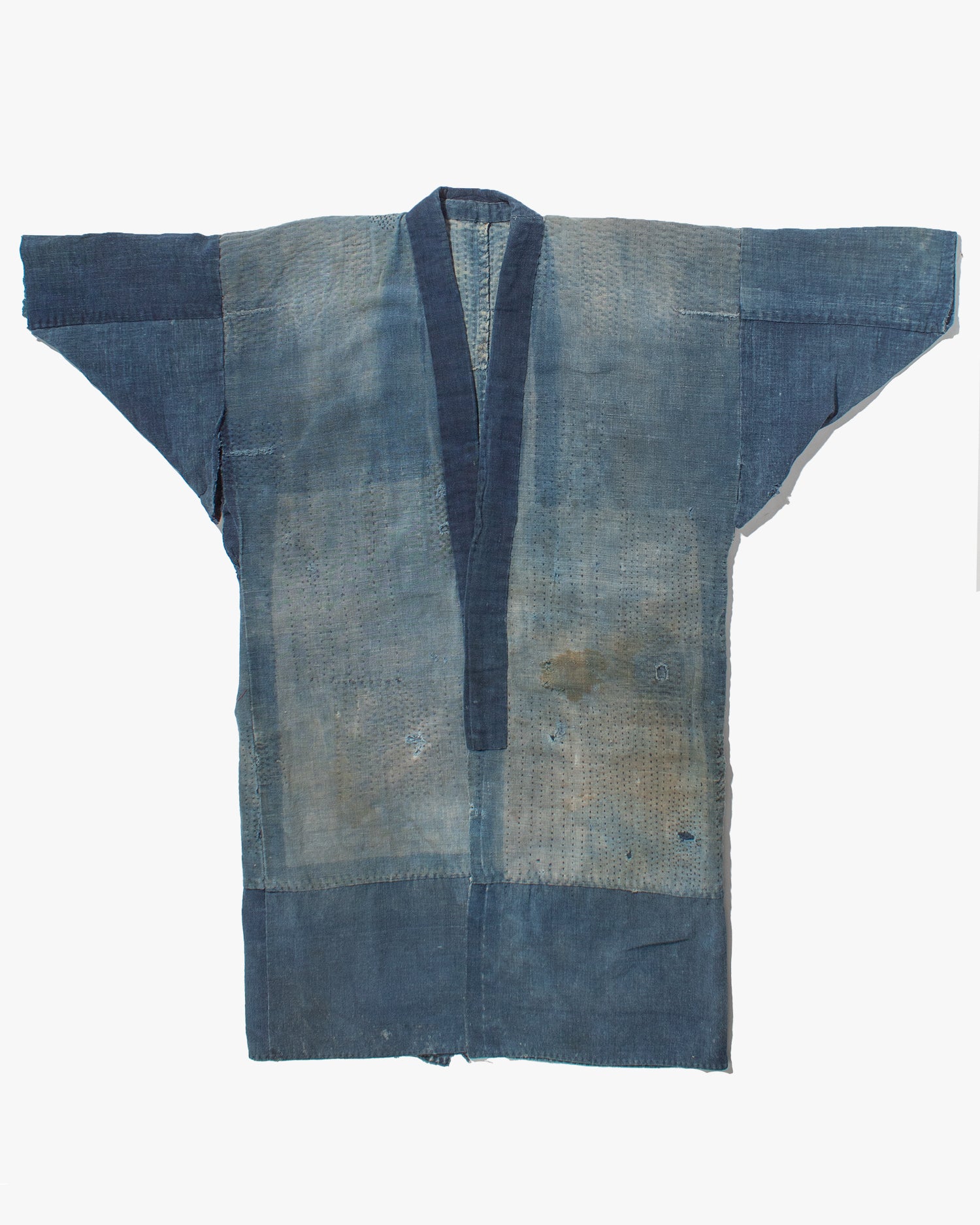 Vintage Noragi Jacket, Partially Sashiko Stitched Indigo #2