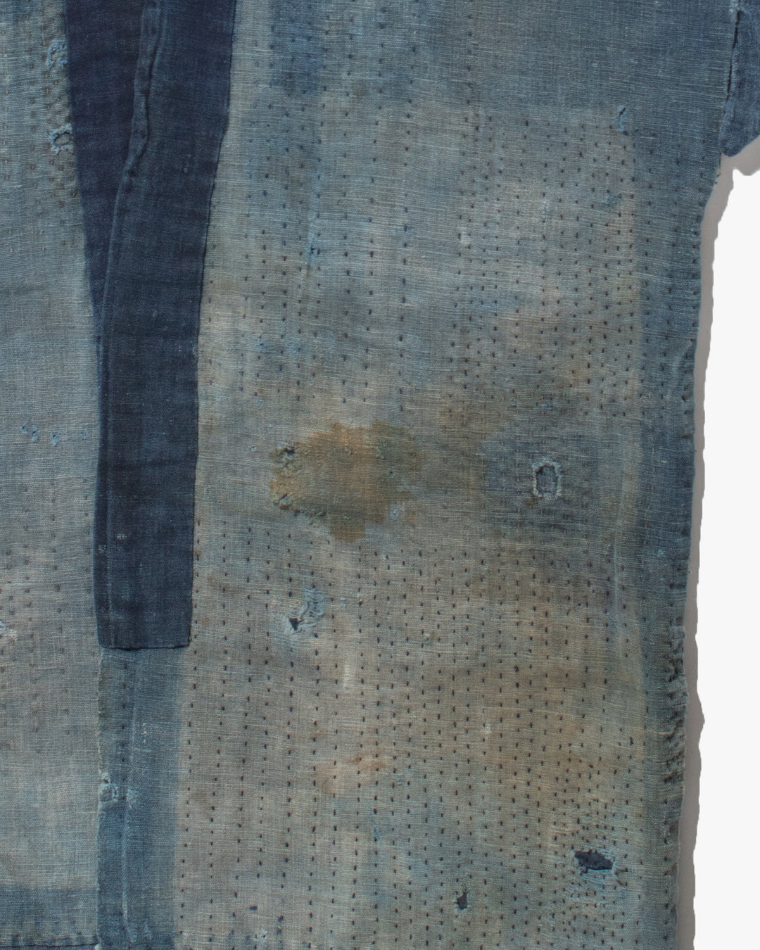 Vintage Noragi Jacket, Partially Sashiko Stitched Indigo 