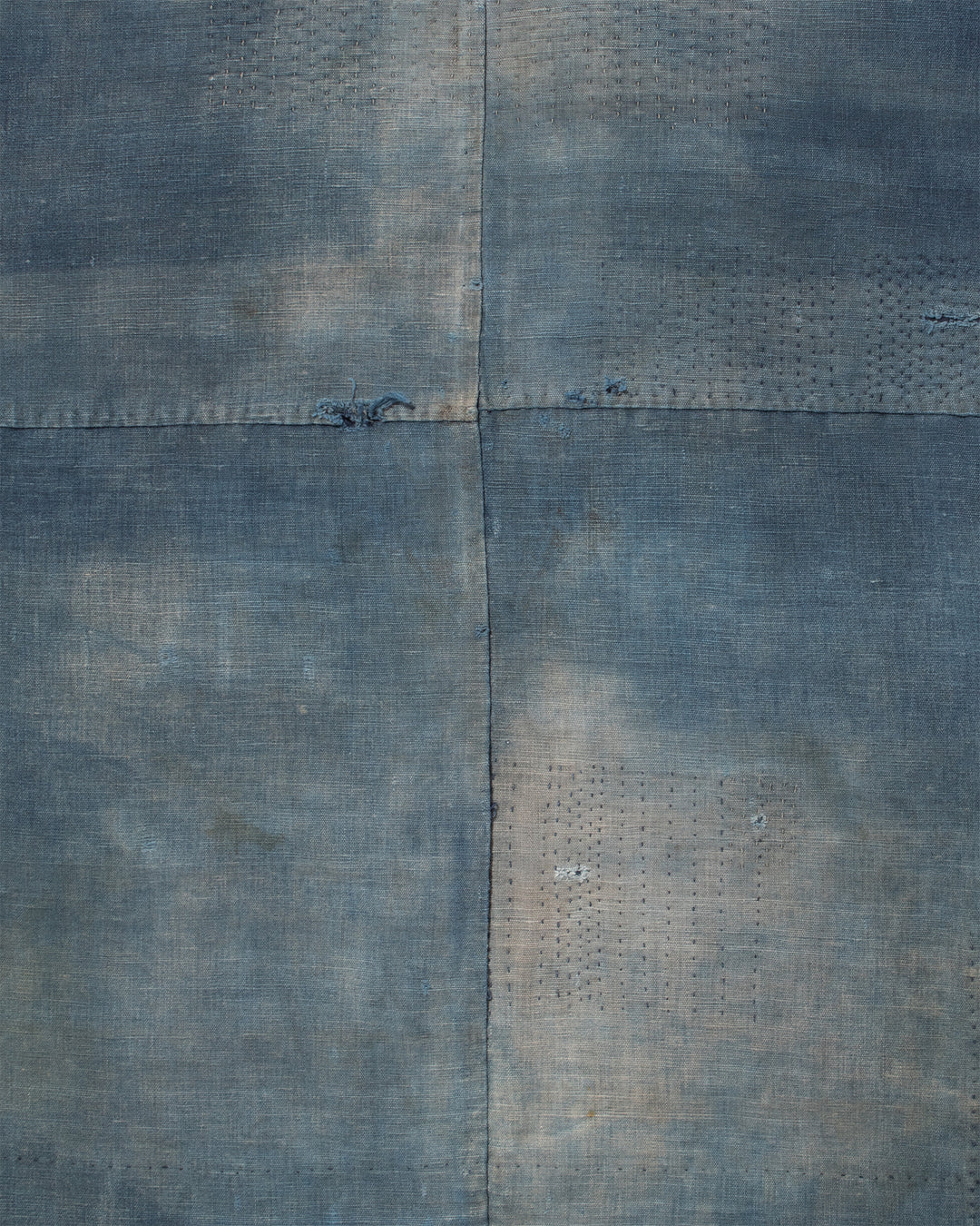 Vintage Noragi Jacket, Partially Sashiko Stitched Indigo 