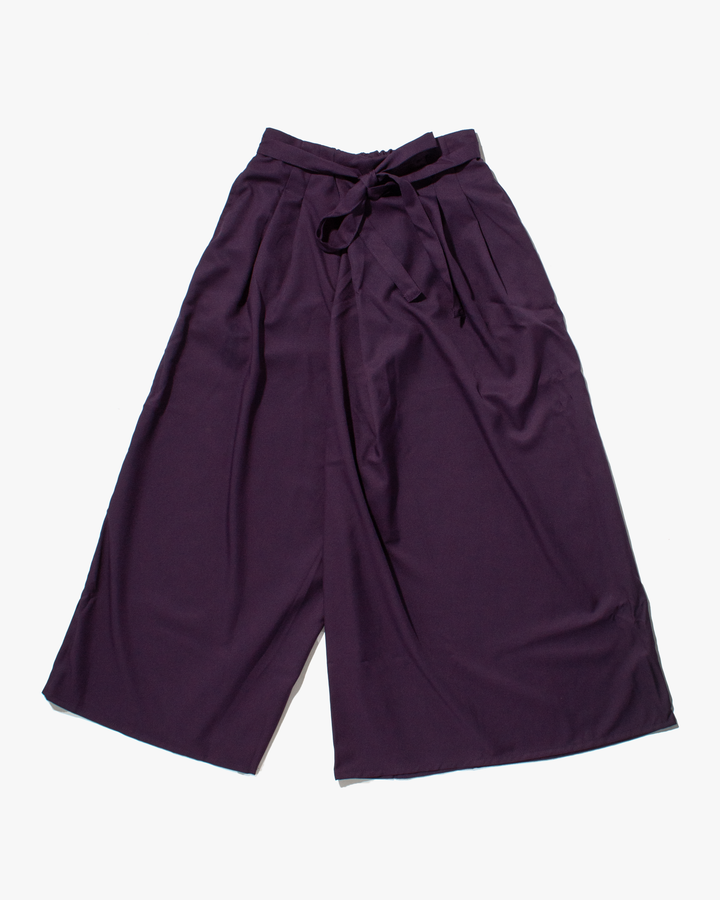 Wa-Modern Wide Pants, Dark Purple