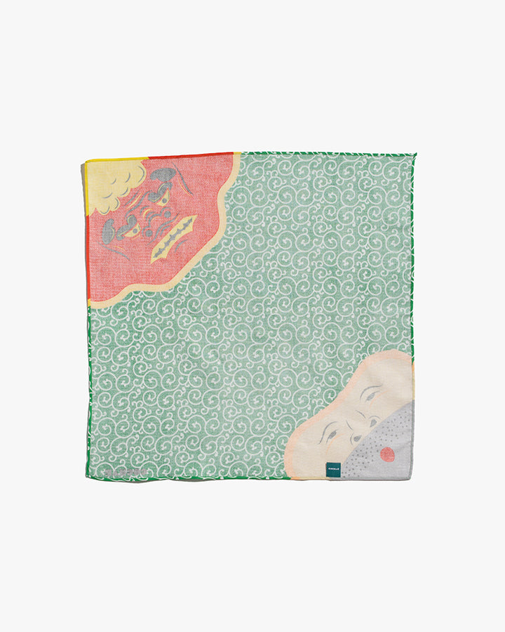 Modern Furoshiki, Musubi, Cochae, Shishimai and Dorobou, 19 x 19