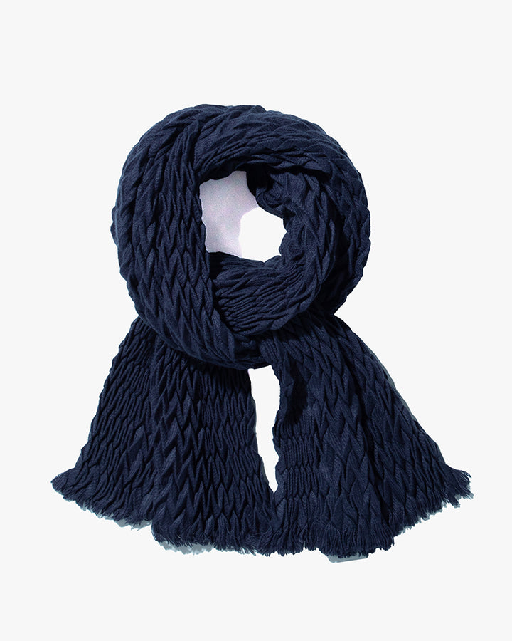 Wa-Modern Scarf, Yagasuri, Indigo