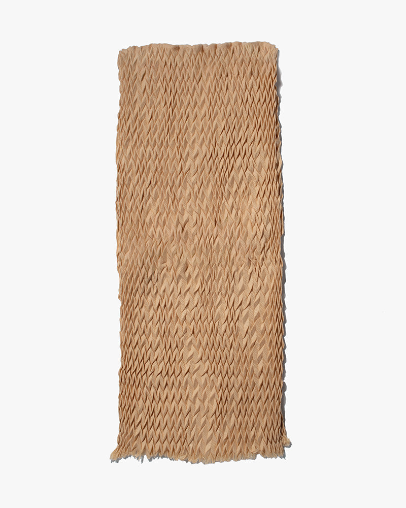 Wa-Modern Scarf, Yagasuri, Beige
