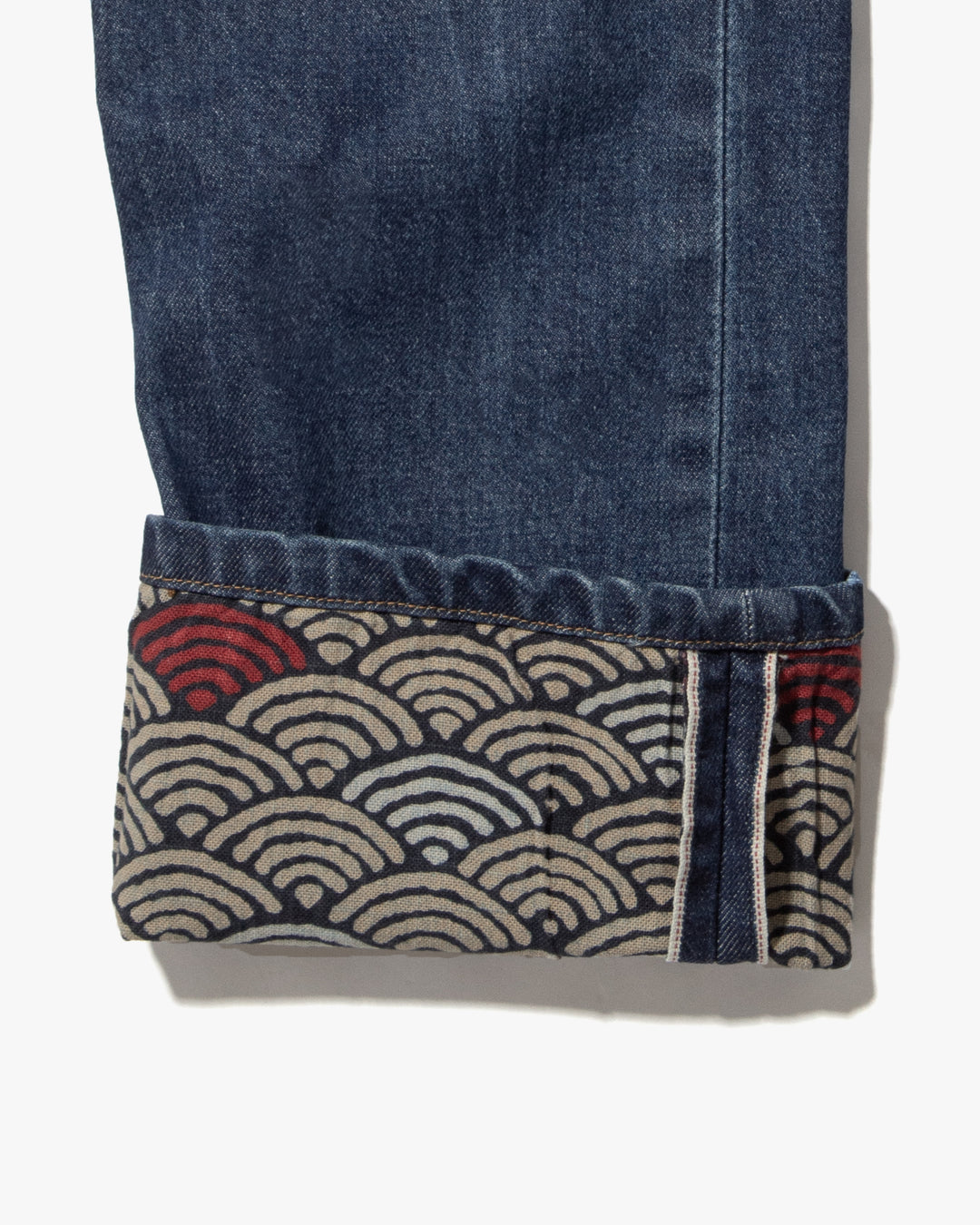 Kiriko Original Denim Jeans, US Made 12.5 oz. Premium Selvedge, One Wash, Seigaiha