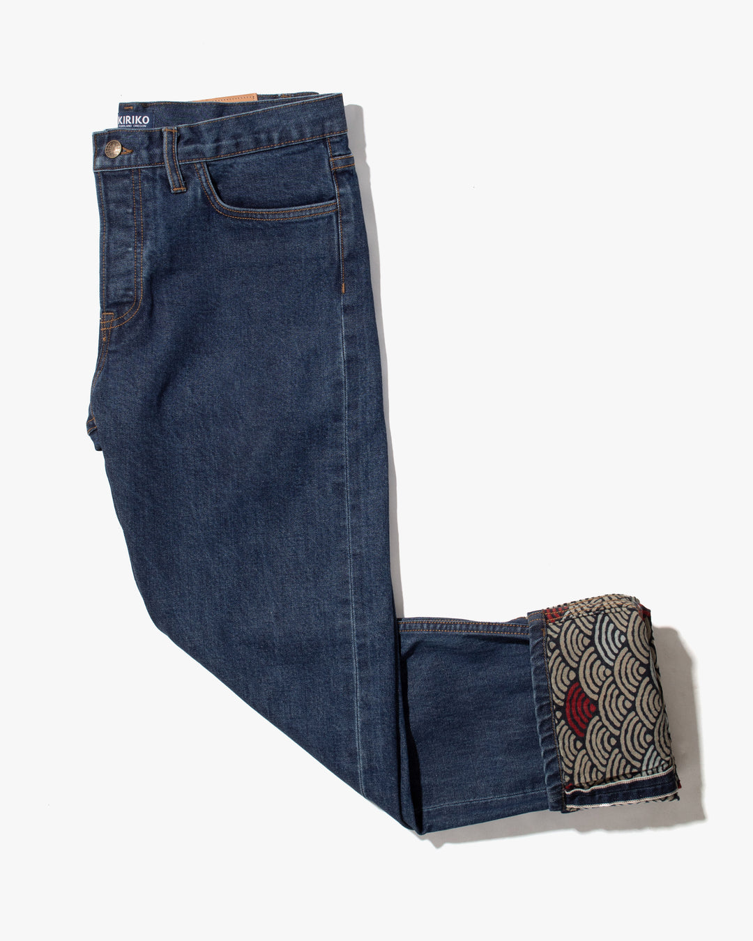 Kiriko Original Denim Jeans, US Made 12.5 oz. Premium Selvedge, One Wash, Seigaiha