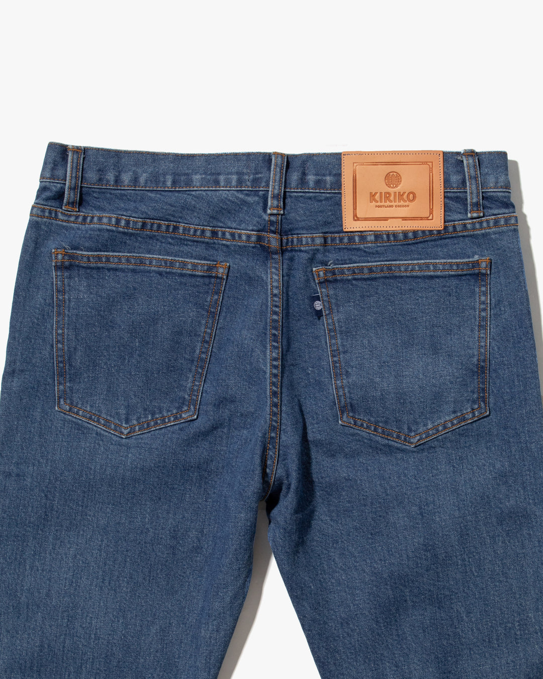 Kiriko Original Denim Jeans, US Made 12.5 oz. Premium Selvedge, Bleached Wash, Seigaiha