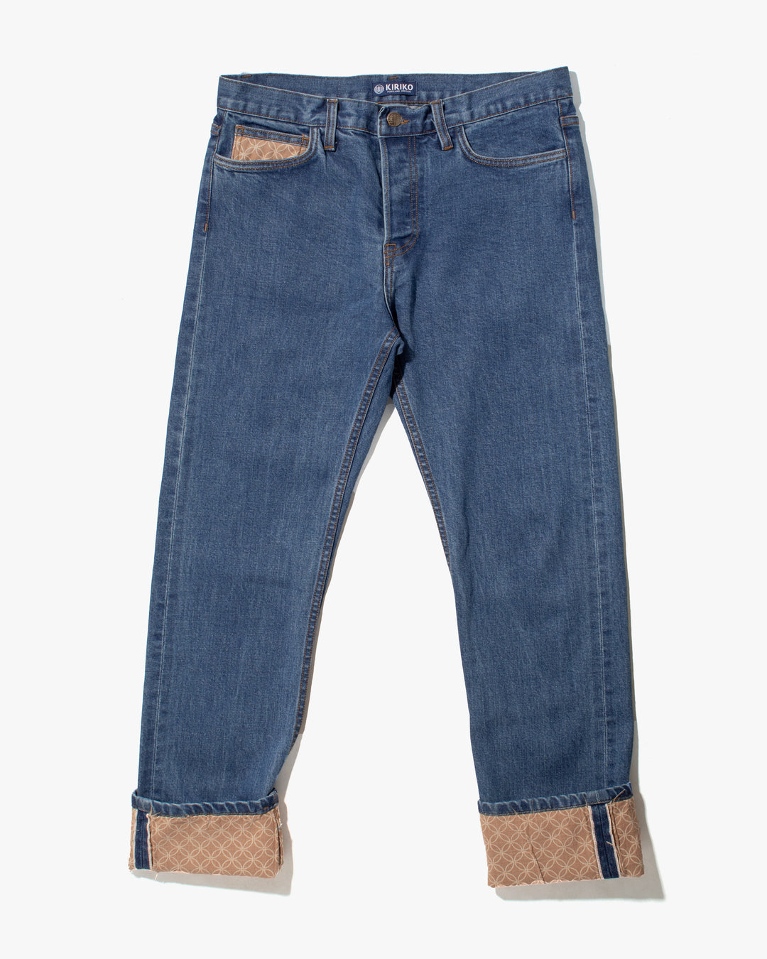 Kiriko Original Denim Jeans, US Made 12.5 oz. Premium Selvedge, Bleach Wash, Shippou