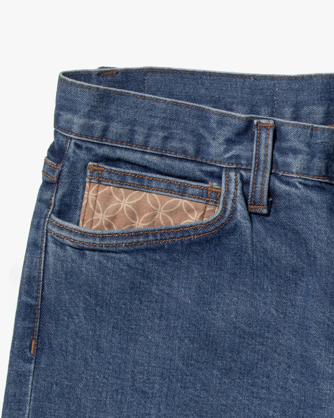 Kiriko Original Denim Jeans, US Made 12.5 oz. Premium Selvedge, Bleach Wash, Shippou