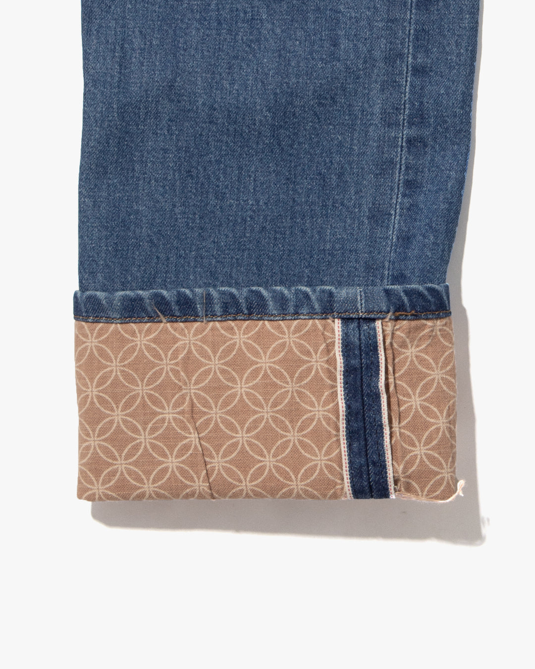 Kiriko Original Denim Jeans, US Made 12.5 oz. Premium Selvedge, Bleach Wash, Shippou