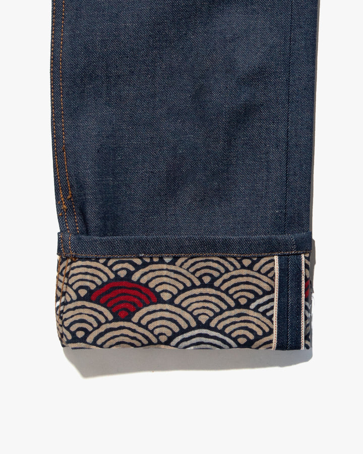 Kiriko Original Denim Jeans, US Made 12.5 oz. Premium Selvedge, Raw, Seigaiha