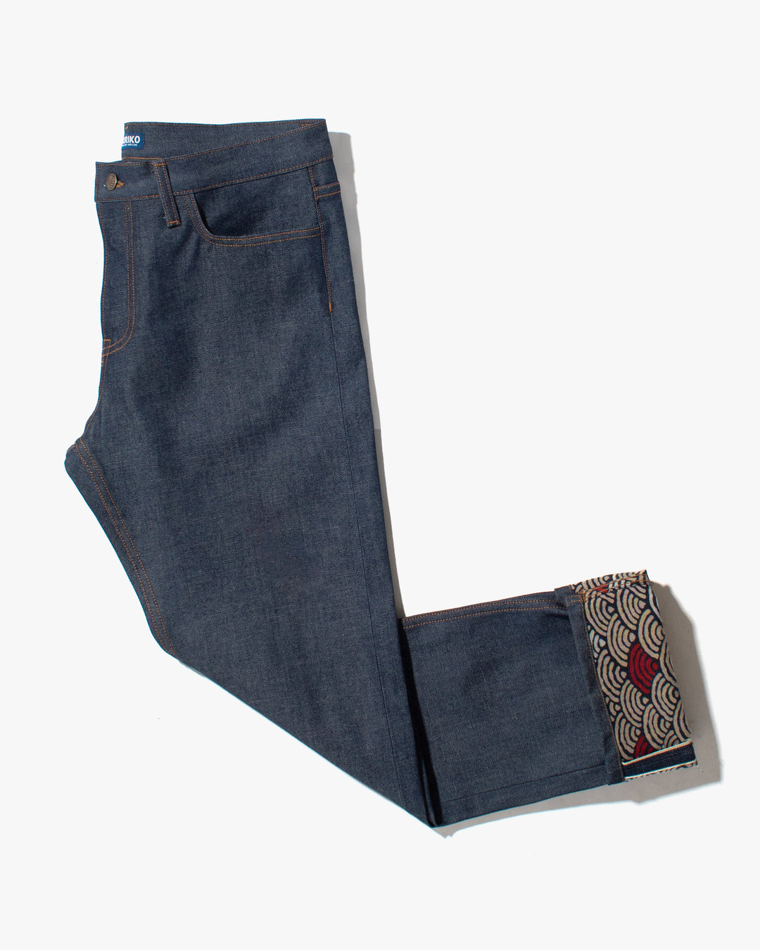 Kiriko Original Denim Jeans, US Made 12.5 oz. Premium Selvedge, Raw, Seigaiha